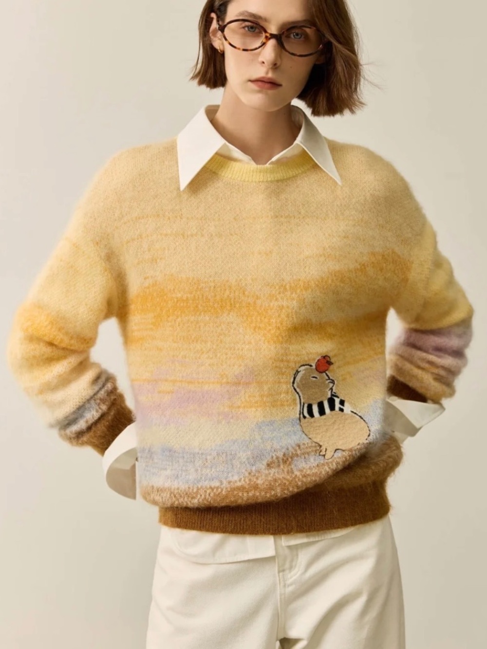NEW LILY Capybara Casual Sweater Size XL-L